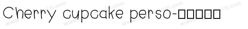 Cherry cupcake perso字体转换
